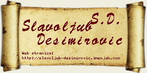 Slavoljub Desimirović vizit kartica